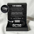 Infinity Knot Engraved Bracelet - For My Grandson