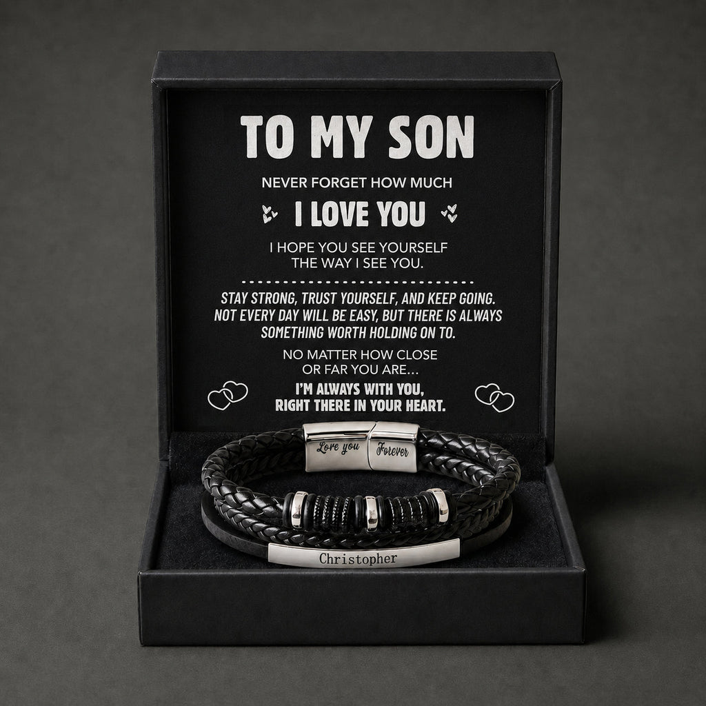 Linked for Life Personalised Bracelet - For My Son