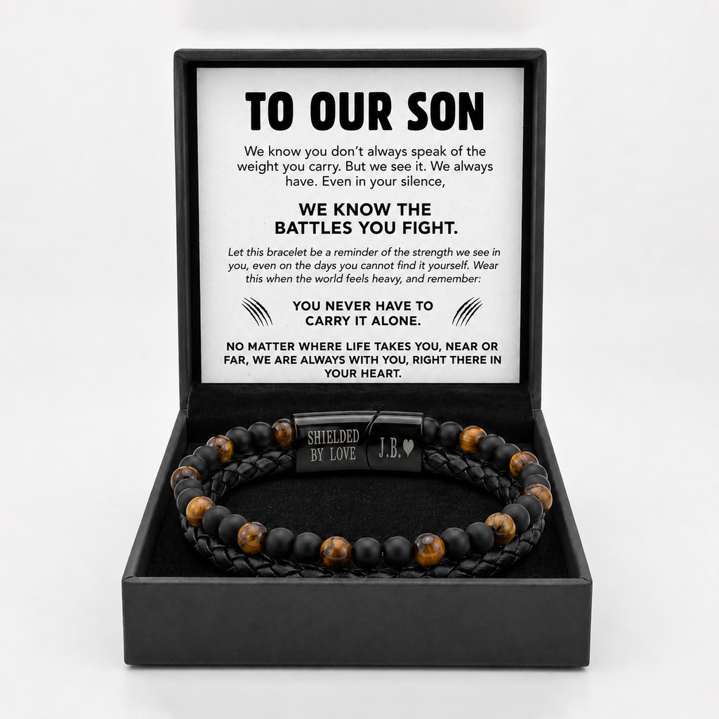 Tiger Eye Strength Bracelet - For My Son