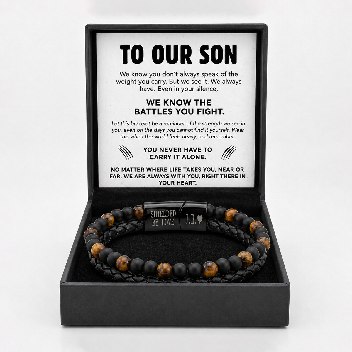 Tiger Eye Strength Bracelet - For My Son