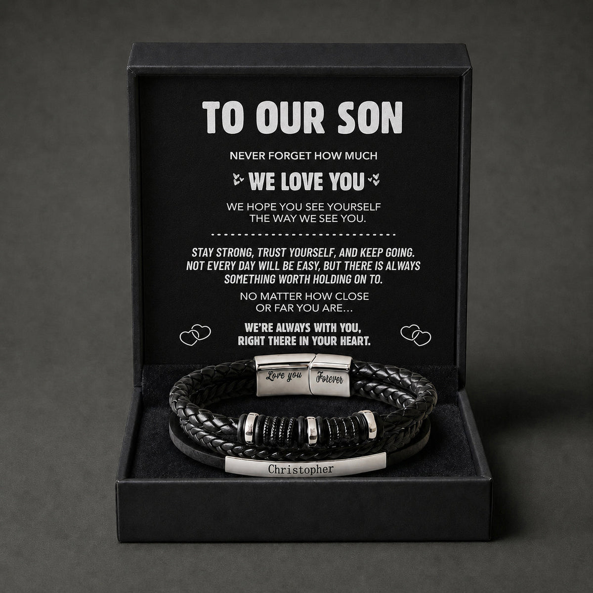 Linked for Life Personalised Bracelet - For My Son