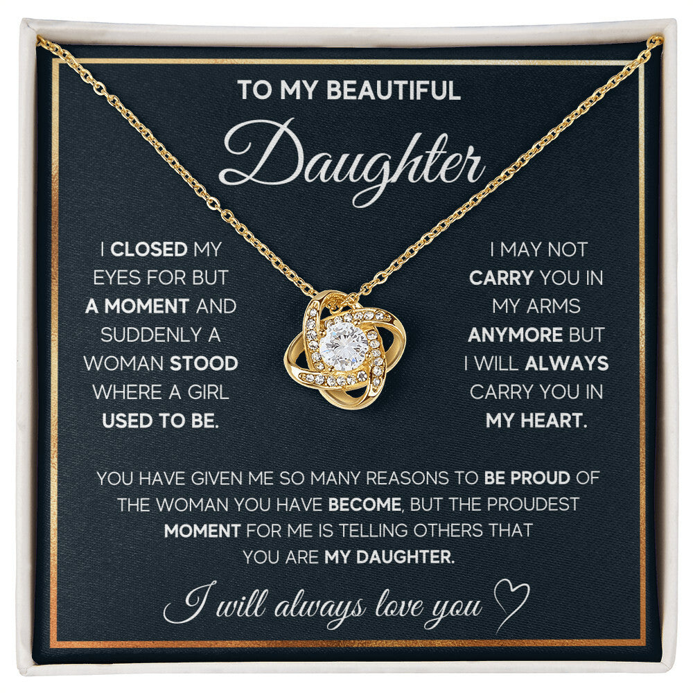 Love Knot Necklace - For My Daughter