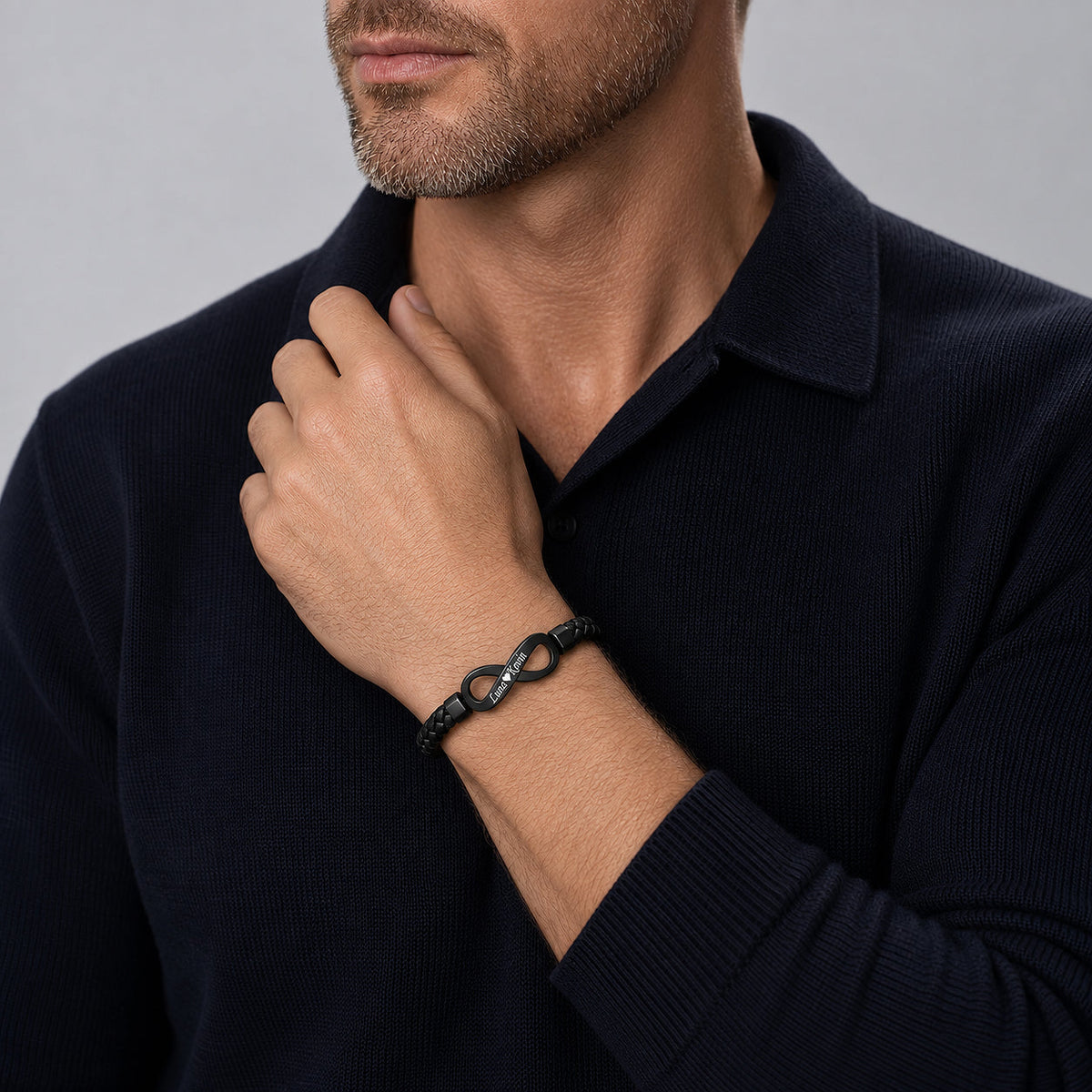 To My Man Personalised Infinity Bracelet - For My Husband