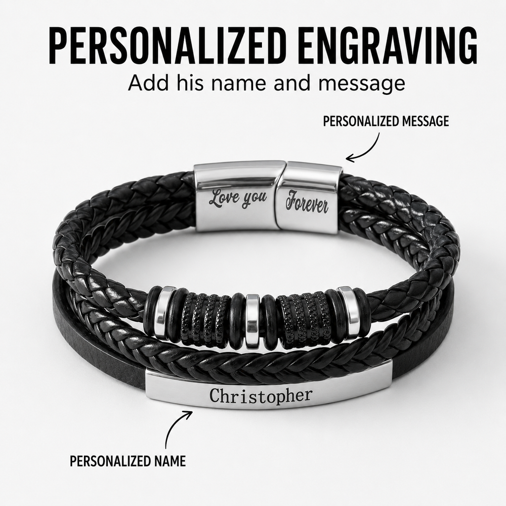 Linked for Life Personalised Bracelet - For My Son