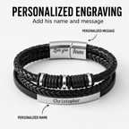 Linked for Life Personalised Bracelet - For My Son