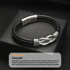 Infinity Knot Engraved Bracelet - For My Grandson