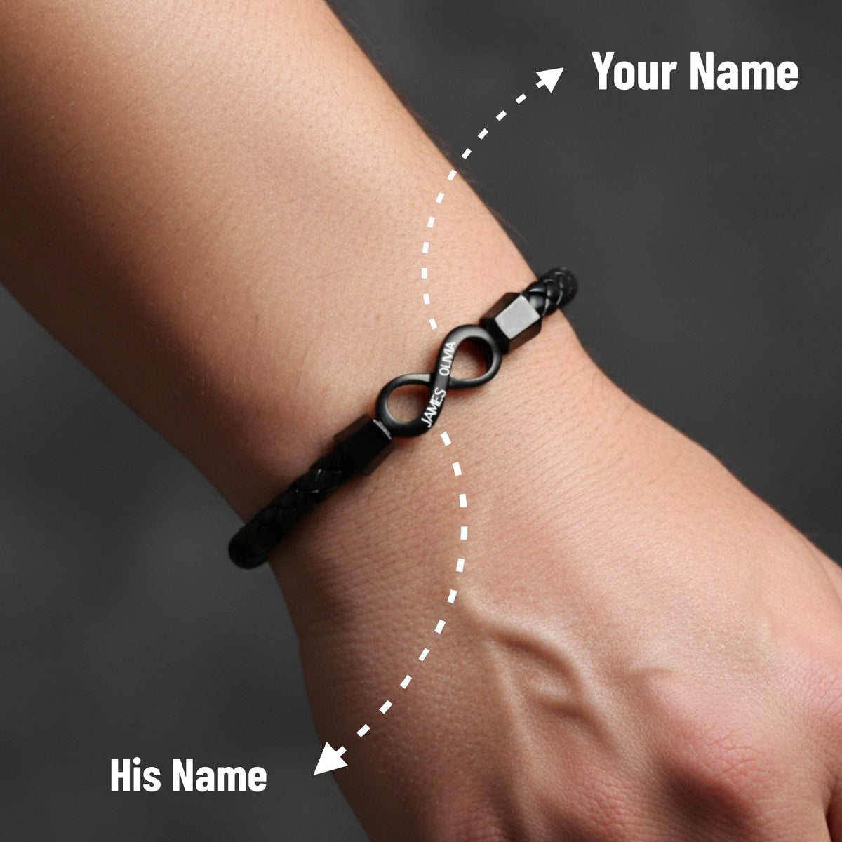 Infinity Personalised Bracelet Classic - For My Husband