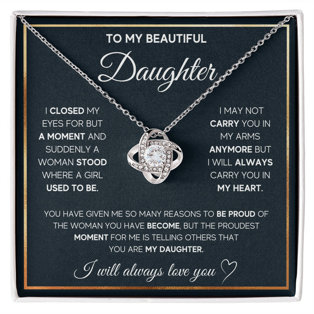 Love Knot Necklace - For My Daughter
