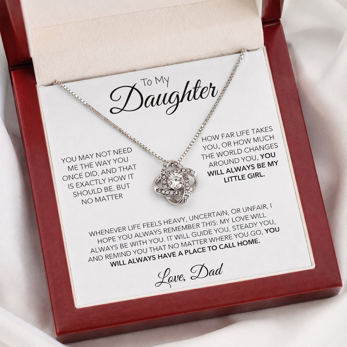 Always My Little Girl Necklace - For My Daughter