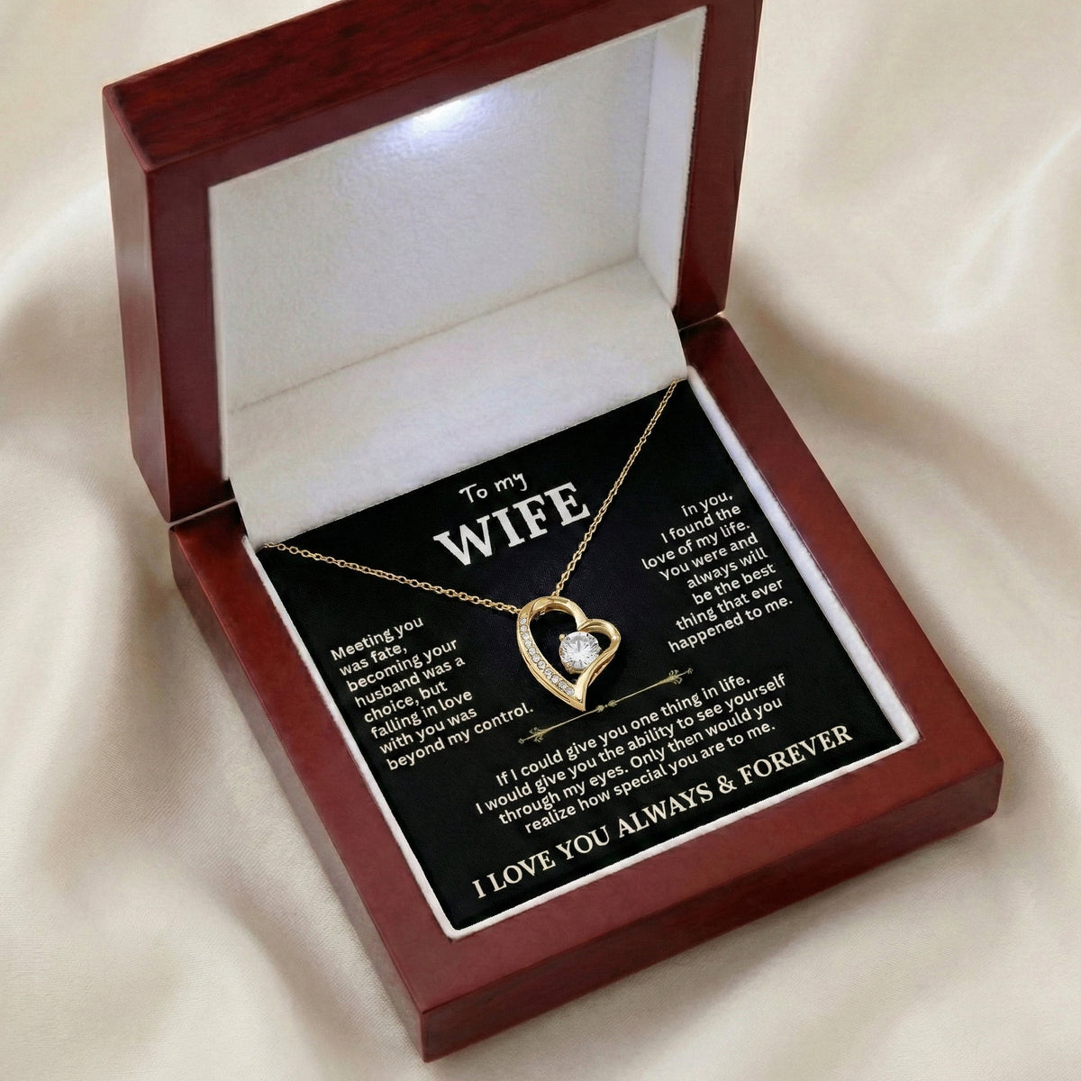 Love of My Life Necklace - For My Wife