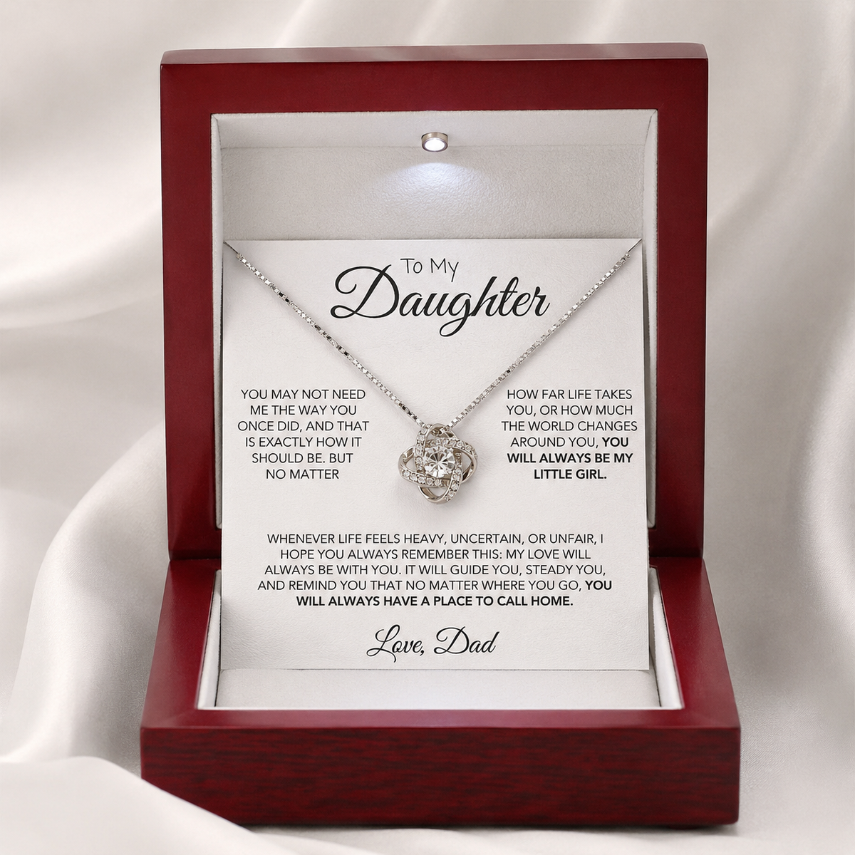 Always My Little Girl Necklace - For My Daughter