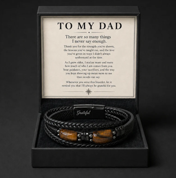 Always Grateful Bracelet - For My Dad