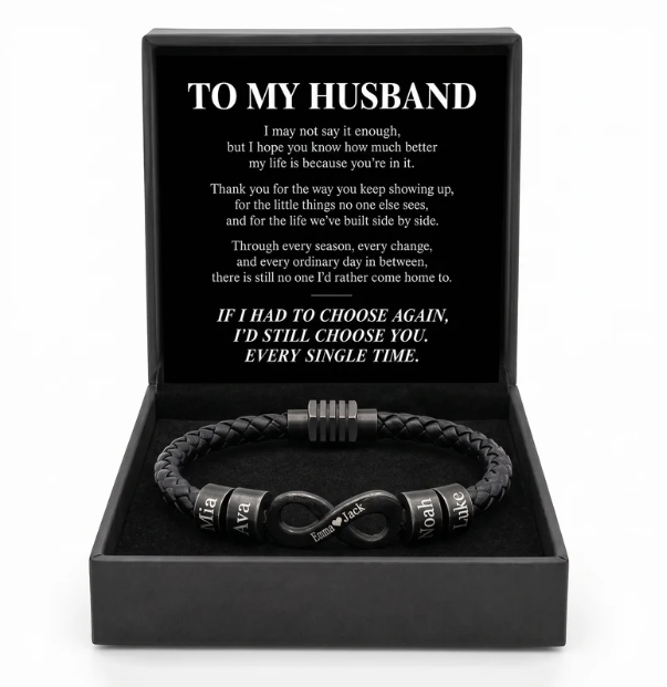 Our Family Infinity Bracelet - For My Husband