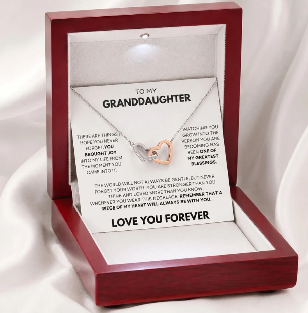 Piece of My Heart Necklace - For My Granddaughter