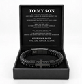 Guardian Cross Bracelet - For My Son