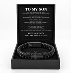 Guardian Cross Bracelet - For My Son
