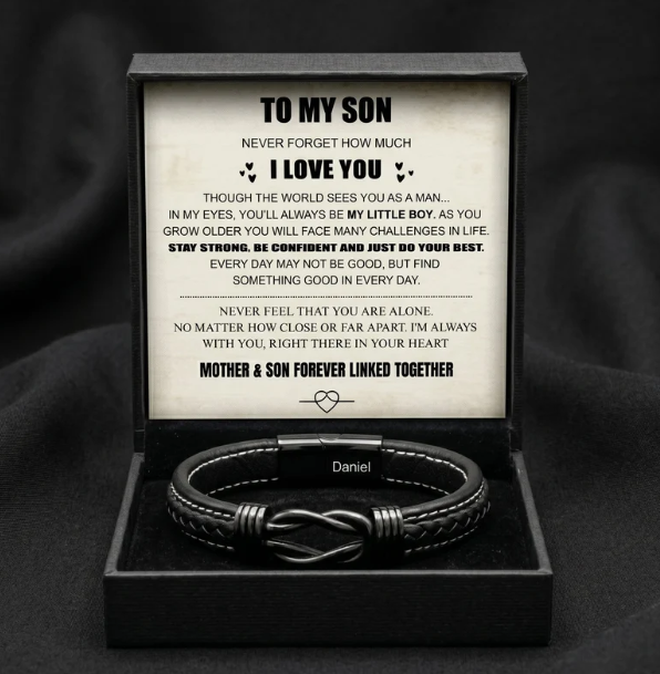 Infinity Knot Bracelet Black Edition - For My Son