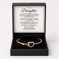 Linked Forever Heart Bangle - For My Daughter