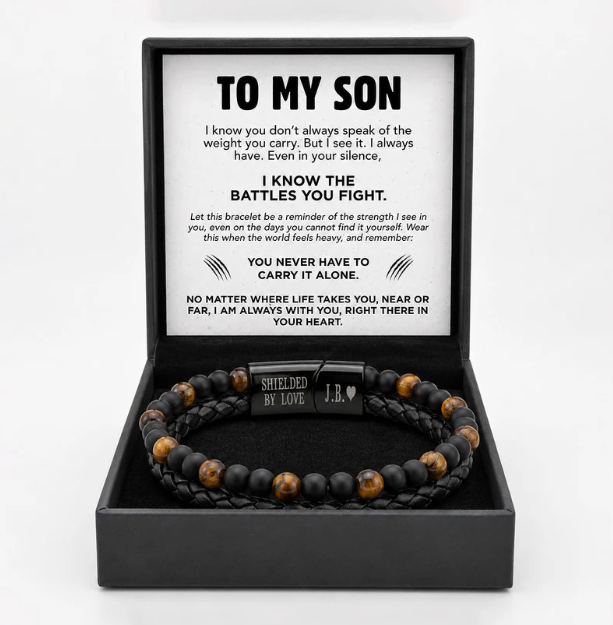 Always in Your Corner Tiger Eye Bracelet - For My Son